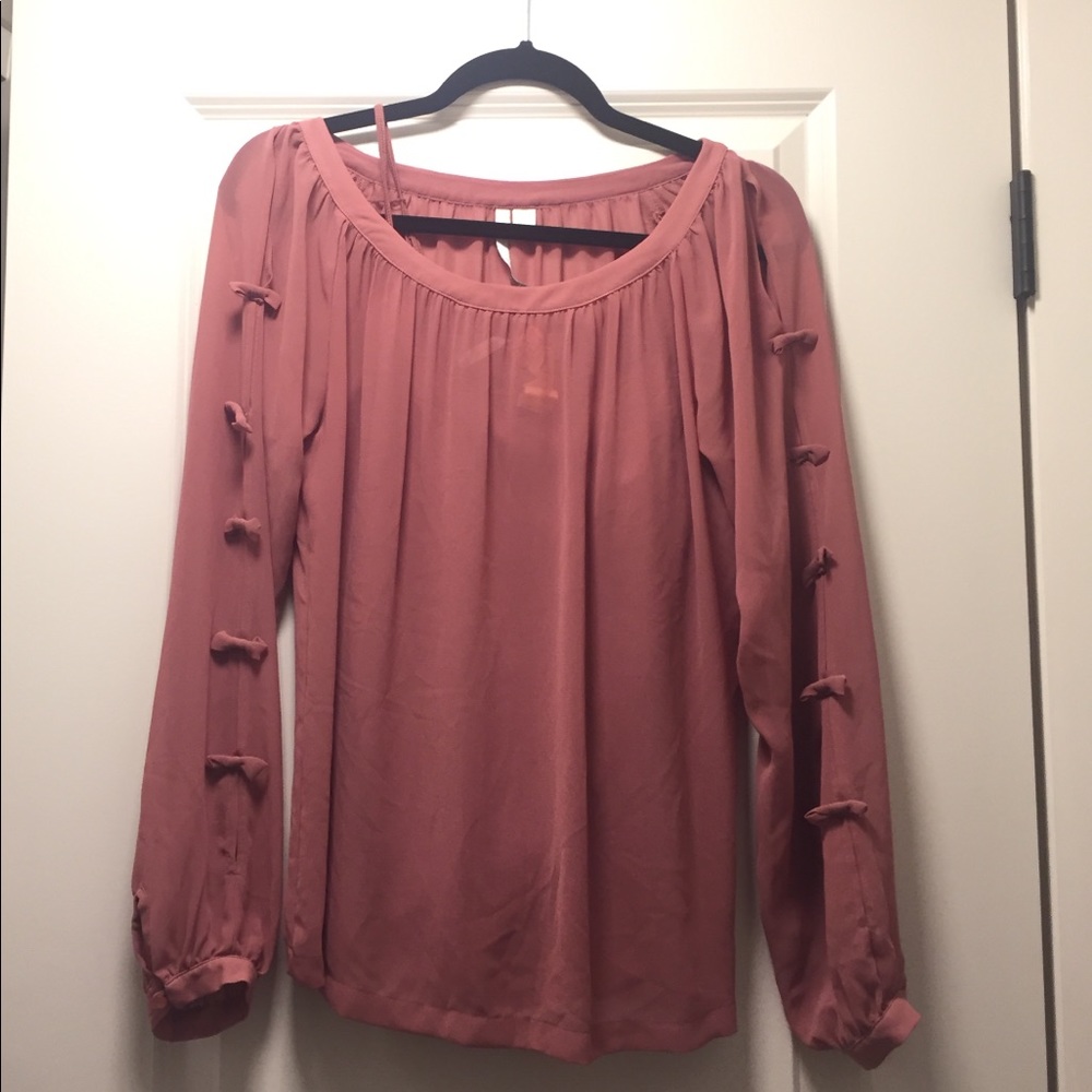 LC Lauren Conrad blouse mauve